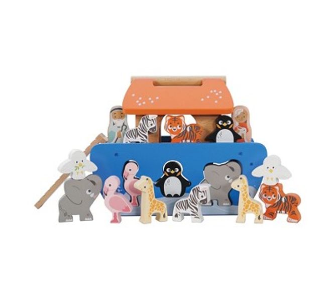 Hovedbilde  Le Toy Van Noahs Ark, Blå Puttekasse i tre